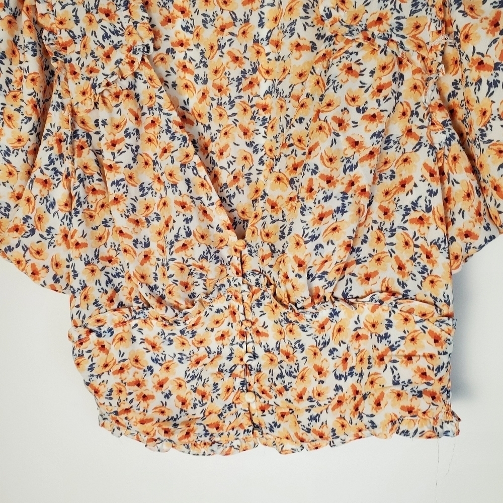 Dynamite Orange and White Crop Top - Picture 7 of 9
